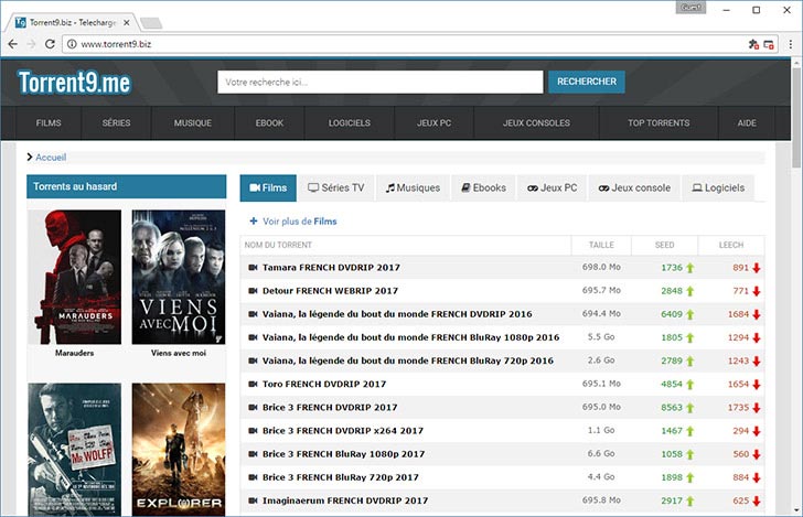 Torrent9 - French Torrent Sites | TorrentNote